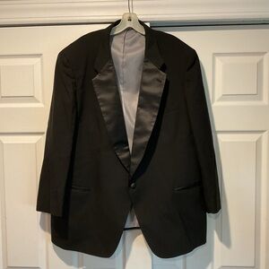 Christian Dior Monsieur Vintage Men’s Black Tuxedo Jacket Coat Formal Party, 52